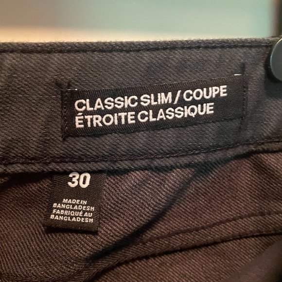 Joe Fresh Dark Grey Casual Pants, Size 30 - Picture 4 of 4